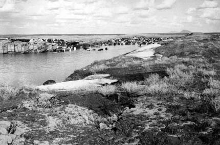 The waste in Pit 9 floated around and intermingled when the full but still-open pit flooded in 1969.